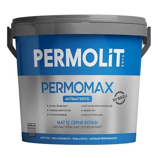 Permomax Antibakteriyel Mat İç Cephe Boyası 2,5 Litre