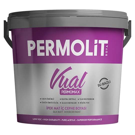 Permomax Vual Silikonlu İpek Mat İç Cephe Boyası 2,5 Litre
