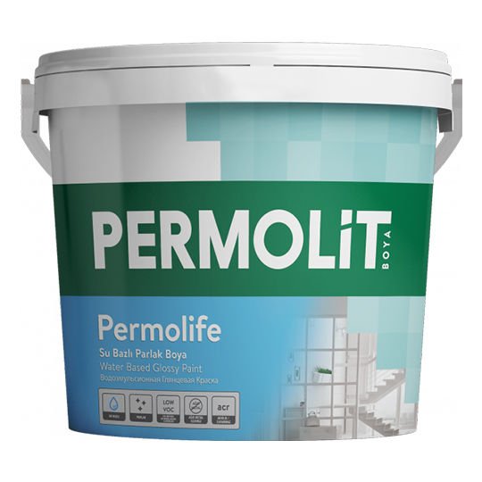 Permolife Su Bazlı Parlak Boya Beyaz Renk