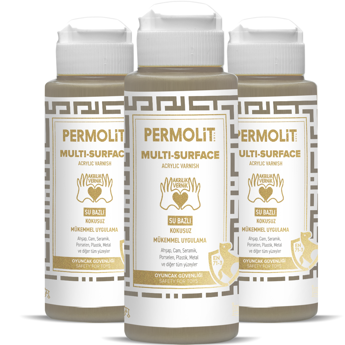 Permolit Multi Surface Su Bazlı Akrilik Vernik - 6'lı Kutu