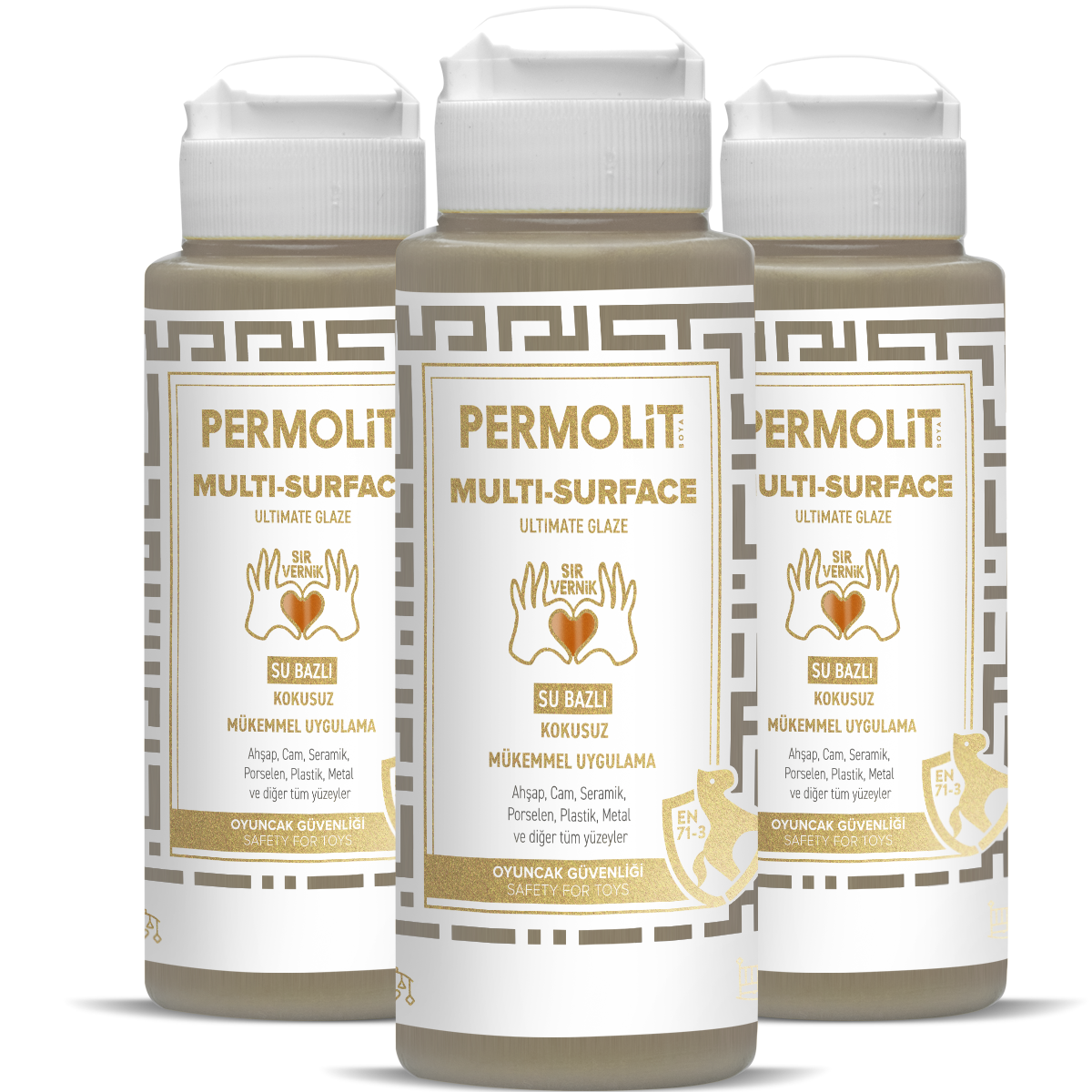 Permolit Multi Surface Su Bazlı Sır Vernik - 6'lı Kutu